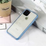 Wholesale iPhone 11 (6.1in) Pro Slim Clear Hard Color Bumper Case (Blue)